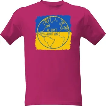 Pánská móda Tričko s potiskem Nechceme válku pánské