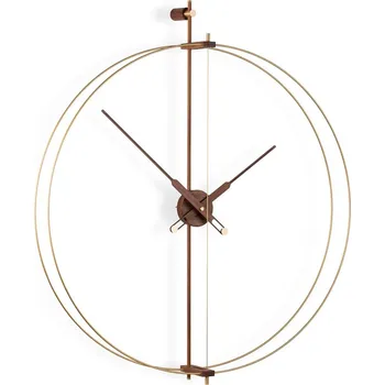 Hodiny Designové nástěnné hodiny Nomon Barcelona Premium Gold 103cm