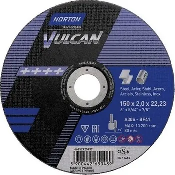 Řezný kotouč Kotouč řezný Norton Vulcan ocel/nerez 150x2,0 mm