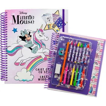 Modelovací hmota TOYCOMPANY Kreativní zábavní sada sešit Minnie Mouse