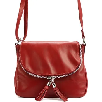 Malá kožená crossbody kabelka Luka no. 023 červená