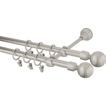 Garnýž Garnýž kovová 220 cm dvouřadá - dvojitá 16 Paola double chrom mat