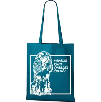 Plátěná taška Kavalír King, Barva Petrolejová, Velikost 40×45 cm, Canvas Nákupní taška Bezvatriko.cz 1168 - DTF/DTG
