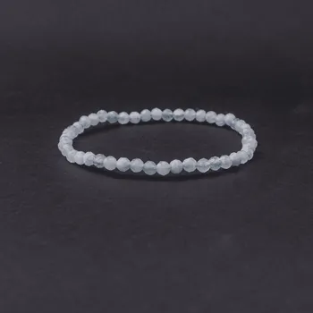 Náramek Milujeme Kameny Akvamarín modrý - náramek fazetovaný kulička NFK3 6935