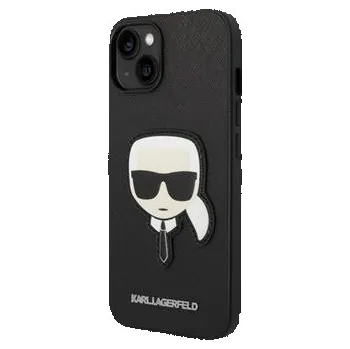 Pouzdro Karl Lagerfeld (KLHCP14SSAPKHK) PU Saffiano Head pro Apple iPhone 14 černé