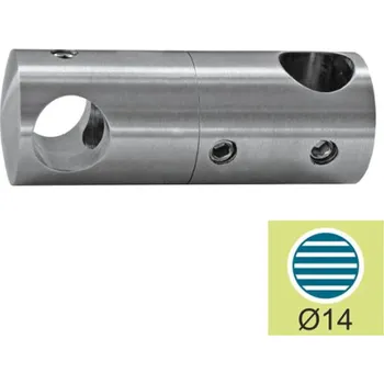 Zábradlí Hahn Steel Nerezový držák svislé výplně pro tyč pr. 12/ pr. 14 mm, AISI 304 - brus