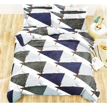 Povlečení Sunflower Mikroplyšové povlečení na dvoulůžko + prostěradlo ZDARMA - Triangle