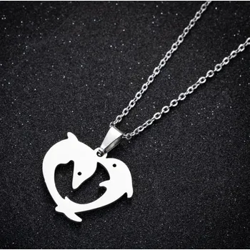 Přívěsek PŘÍVĚSEK Z CHIRURGICKÉ OCELI - Delfíny