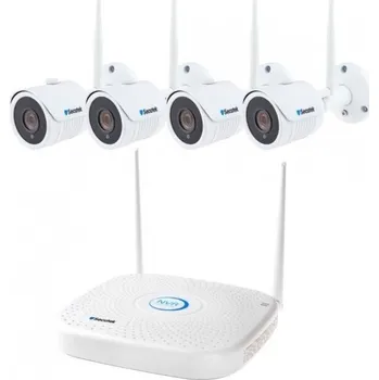 Bezpečnostní kamera WiFi kamerový systém Secutek SLG-WIFI2108PGE4FE200 - 4x2Mpix kamera, NVR