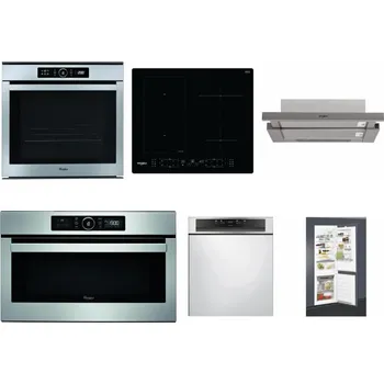 Set domácích spotřebičů WHIRLPOOL ABSOLUTE AKZM 8480 IX + WHIRLPOOL WL B8160 NE + WHIRLPOOL AKR 5390/1 IX + WHIRLPOOL ABSOLUTE AMW 730 IX + WHIRLPOOL WBC 3C34 PF X + WHIRLPOOL ART 65031