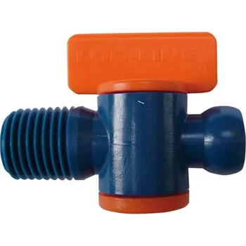 Zahradní hadice Uzavírací kohout, 2 ks. pro hadice na chladivo 1/4" NPT vnější závit LOC-LINE