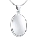 Stříbrný oválný medailon otevirací 27 mm