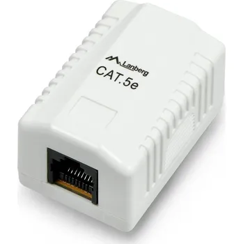 Elektrická zásuvka 1x RJ45 stíněná zásuvka Lanberg - bílá