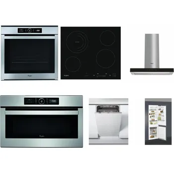 Set domácích spotřebičů WHIRLPOOL ABSOLUTE AKZM 8480 IX + WHIRLPOOL AKT 8900 BA + WHIRLPOOL WHBS 62F LT K + WHIRLPOOL ABSOLUTE AMW 730 IX + WHIRLPOOL WSIC 3M27 C + WHIRLPOOL ART 66112