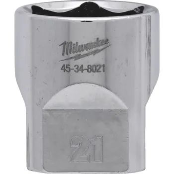 Klíč MILWAUKEE 3/8" Chromovaný nástrčný klíč metrický 21 mm