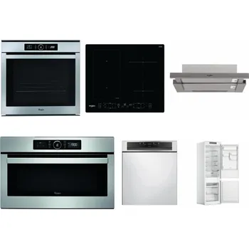 Set domácích spotřebičů WHIRLPOOL ABSOLUTE AKZM 8480 IX + WHIRLPOOL WL B8160 NE + WHIRLPOOL AKR 5390/1 IX + WHIRLPOOL ABSOLUTE AMW 730 IX + WHIRLPOOL WBC 3C34 PF X + WHIRLPOOL WHC18 T311