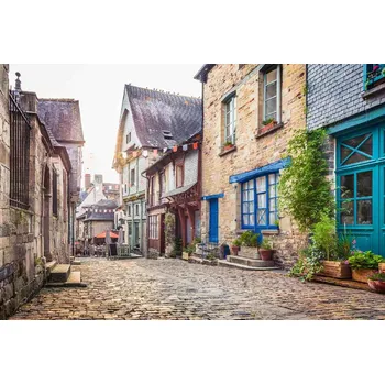 Fototapeta DIMEX | Vliesová fototapeta Okouzlující ulička MS-5-0723 | 375 x 250 cm| modrá, šedá + Vliesová fototapeta na stěnu DIMEX Okouzlující ulička MS50723 v rozměru 375 x 250 cm + lepidlo zdarma