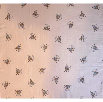 Libštátské pleny, LTZ Tetra osuška 90x100cm - potisk Vzor: méďa modrý