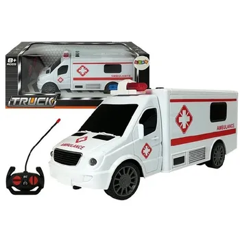 RC model auta LEAN Toys Sanitka na dálkové ovládání bílá