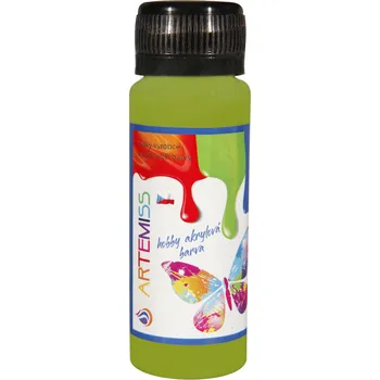 Výtvarná barva ARTEMISS Hobby mat acrylová barva 70g Odstín: zelená 049