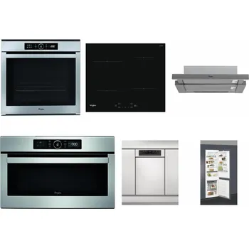 Set domácích spotřebičů WHIRLPOOL ABSOLUTE AKZM 8480 IX + WHIRLPOOL WS Q2760 BF + WHIRLPOOL AKR 749/1 IX + WHIRLPOOL ABSOLUTE AMW 730 IX + WHIRLPOOL WSBO 3O34 PF X + WHIRLPOOL ART 66112