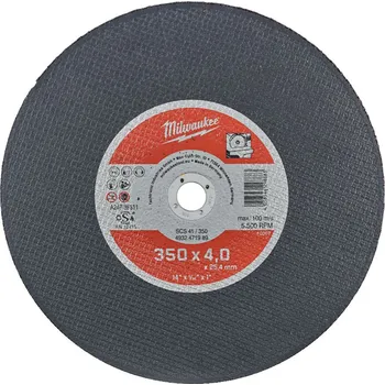 Příslušenství k nářadí MILWAUKEE CutWSCS41/350X4 PRO+ řezný kotouč , 1ks