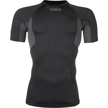 cyklistický dres Force triko funkční BREEZE krátký rukáv, šedé