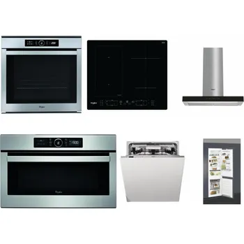 Set domácích spotřebičů WHIRLPOOL ABSOLUTE AKZM 8480 IX + WHIRLPOOL WL B8160 NE + WHIRLPOOL WHBS 62F LT K + WHIRLPOOL ABSOLUTE AMW 730 IX + WHIRLPOOL WIO 3O540 PELG + WHIRLPOOL ART 66112