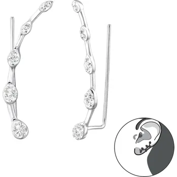 Náušnice For Silver NÁUŠNICE STŘÍBRNÉ SLZY - STŘÍBRO 925