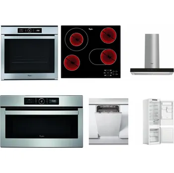 Set domácích spotřebičů WHIRLPOOL ABSOLUTE AKZM 8480 IX + WHIRLPOOL AKT 8190/BA + WHIRLPOOL WHBS 62F LT K + WHIRLPOOL ABSOLUTE AMW 730 IX + WHIRLPOOL WSIC 3M27 C + WHIRLPOOL WHC18 T311