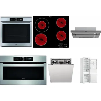 Set domácích spotřebičů WHIRLPOOL ABSOLUTE AKZM 8480 IX + WHIRLPOOL AKT 8130/NE + WHIRLPOOL AKR 749/1 IX + WHIRLPOOL ABSOLUTE AMW 730 IX + WHIRLPOOL WIO 3T133 PLE + WHIRLPOOL WHC18 T311
