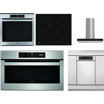 Set domácích spotřebičů WHIRLPOOL ABSOLUTE AKZM 8480 IX + WHIRLPOOL AKT 8900 BA + WHIRLPOOL WHBS 62F LT K + WHIRLPOOL ABSOLUTE AMW 730 IX + WHIRLPOOL WSBO 3O34 PF X