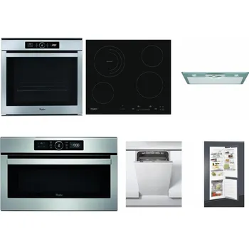 Set domácích spotřebičů WHIRLPOOL ABSOLUTE AKZM 8480 IX + WHIRLPOOL AKT 8900 BA + WHIRLPOOL AKR 650/1 IX + WHIRLPOOL ABSOLUTE AMW 730 IX + WHIRLPOOL WSIC 3M27 C + WHIRLPOOL ART 65031