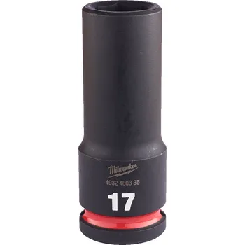 Gola hlavice MILWAUKEE 1/2" prodloužená průmyslová hlavice STD, 17mm