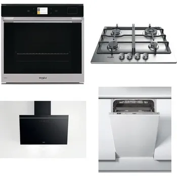Set domácích spotřebičů WHIRLPOOL W9 OP2 4S2 H + WHIRLPOOL TKRL 661 IX EU + WHIRLPOOL AKR 62F LT K + WHIRLPOOL WSIC 3M27 C