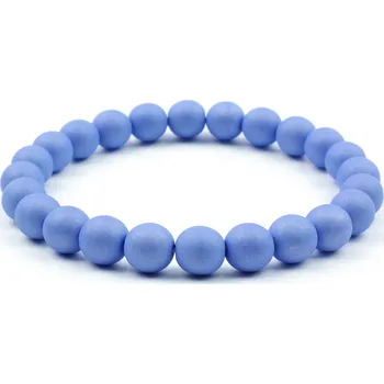 Náramek Moni dámský náramek skleněné korálky baby blue