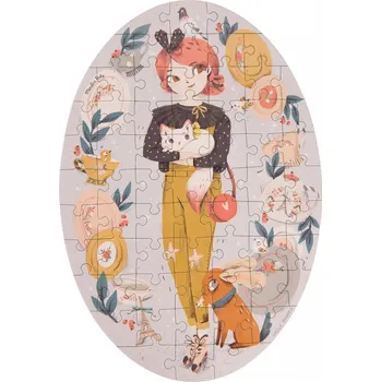 Puzzle Moulin Roty Puzzle Les Parisien 65 dílků