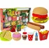 Hra na obchod LEAN Toys Fast Food potraviny do dětské kuchyňky