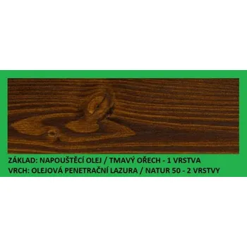 Olej na dřevo BBB Napouštěcí olej 2,7lt Tmavý ořech BBB BARVY PLUS IR-01 02700 tmavý ořech