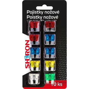 Autopojistky SHERON Pojistky nožové 10 ks