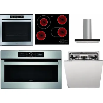 Set domácích spotřebičů WHIRLPOOL ABSOLUTE AKZM 8480 IX + WHIRLPOOL AKT 8190/BA + WHIRLPOOL WHBS 62F LT K + WHIRLPOOL ABSOLUTE AMW 730 IX + WHIRLPOOL WIO 3O540 PELG