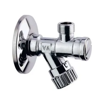 Ventil Rohový ventil s filtrem 1/2x3/8, flexibilní hadička, kov RV1313