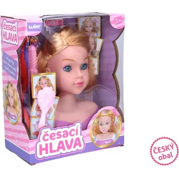 ČESACÍ HLAVA 22 cm - blond