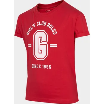 Dívčí tričko 4F HJZ22-JTSD006 RED Dětské tričko EU 146/152