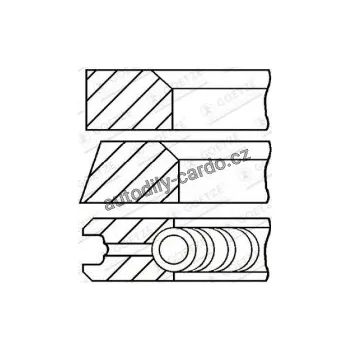 Blok motoru Sada pístních kroužků GOETZE 08-117900-00