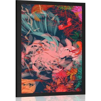 Plakát Dovido Plakát abstraktní květiny