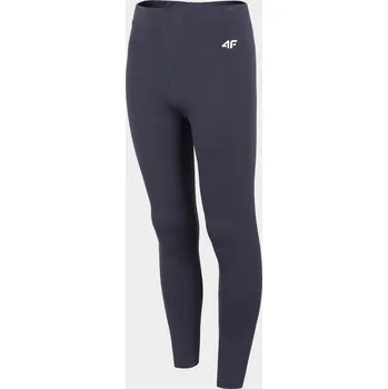 Dívčí legíny 4F HJZ22-JLEG001 NAVY Dětské legíny EU 122