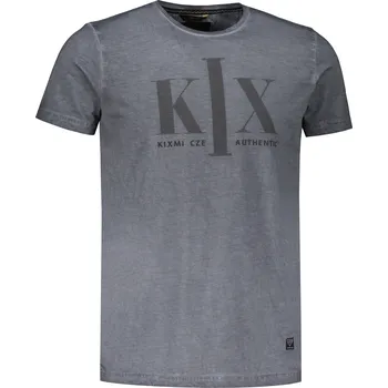 Pánské tričko Pánské triko KIXMI OLWEN TMAVĚ ŠEDÁ S