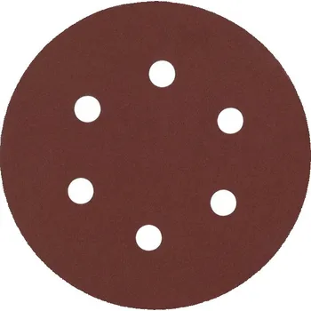 Brusný papír MILWAUKEE Brusný papír – Suchý zip (6 otvorů) ∅ 150mm, zrn. 240 (5 ks)