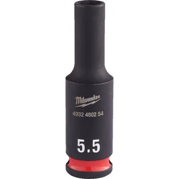 Gola hlavice MILWAUKEE Průmyslové hlavice Shockwave 1/4" HEX 5,5mm dlouhé